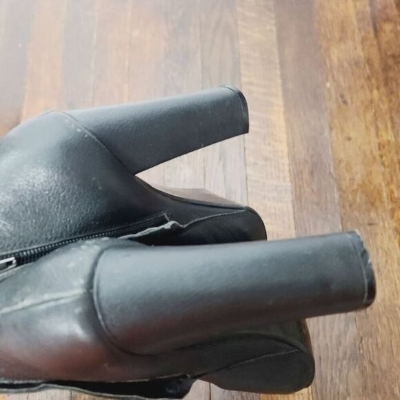 Steve Madden Janicee Black Double Zipper Ankle Boot 7.5 M - Picture 9 of 16